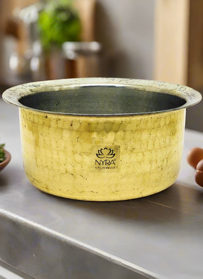 Nyra Kitchenware وعاء طهي نحاسي مزخرف من نيرا للأدوات المطبخية - 3.5 لتر - Image 1